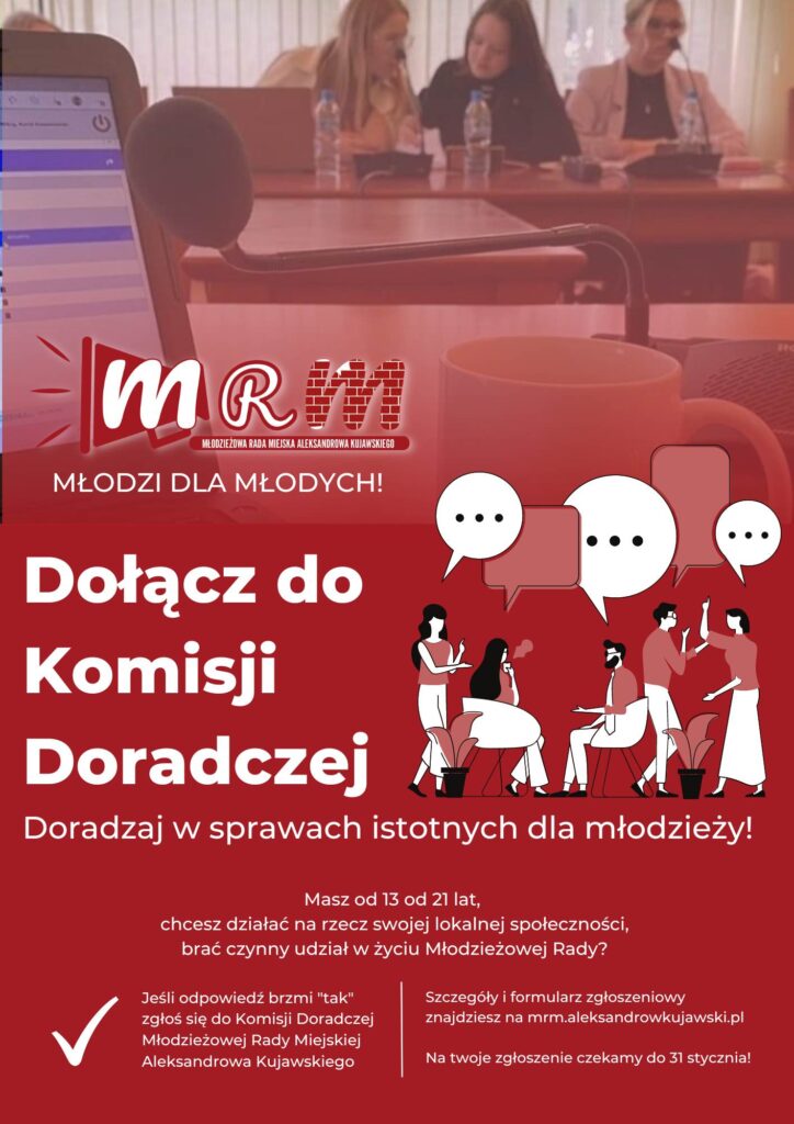 Masz od 13 od 21 lat, i chcesz działać na rzecz swojej lokalnej społeczności, brać czynny udział w życiu Młodzieżowej Rady?
