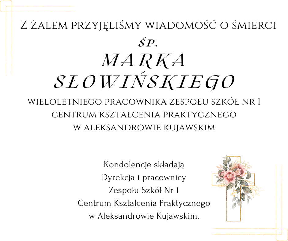 Z żalem przyjęliśmy wiadomość…