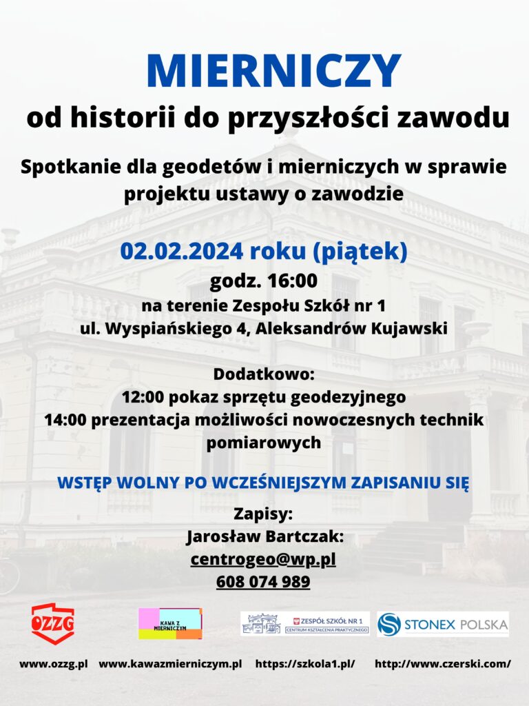 „Mierniczy. Od historii do przyszłości zawodu”